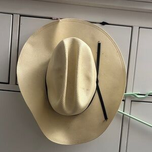 Cream Cowboy Hat with Black Band